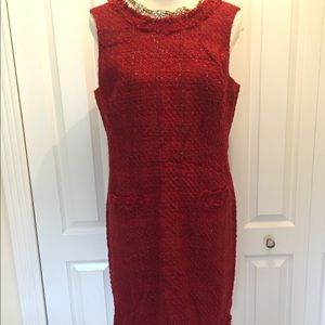Lands End holiday dress size 14 tweed w/ pockets