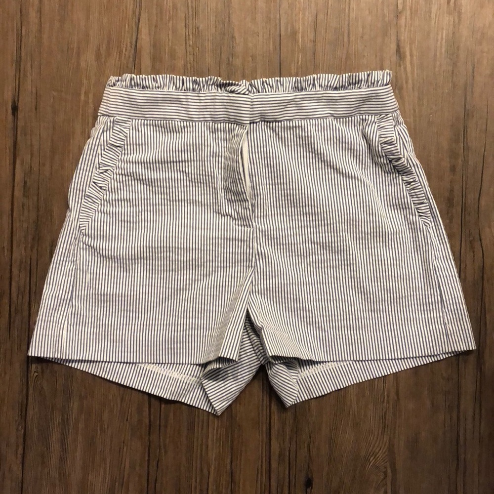 J. Crew Linen Striped Short!