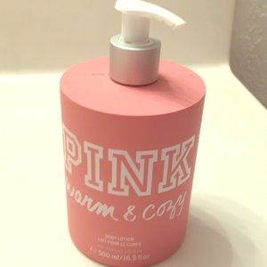 Pink warm and cozy lotion