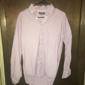 Five Four Purple Striped Dress Shirt