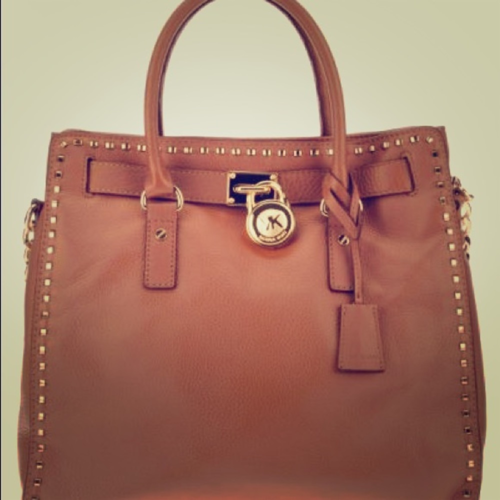 Michael Kors Hamilton leather Handbag