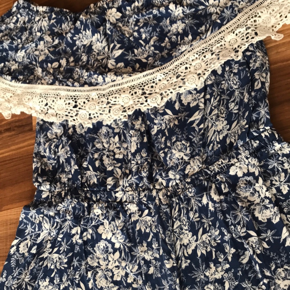 Marina Floral Off The Shoulder Romper
