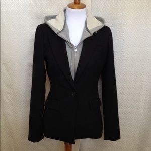 cynthia rowley hooded blazer