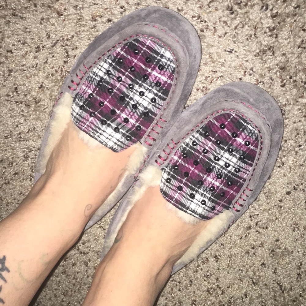 Ugg plaid shearling shoes