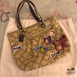 Coach poppy tote bag/ purse
