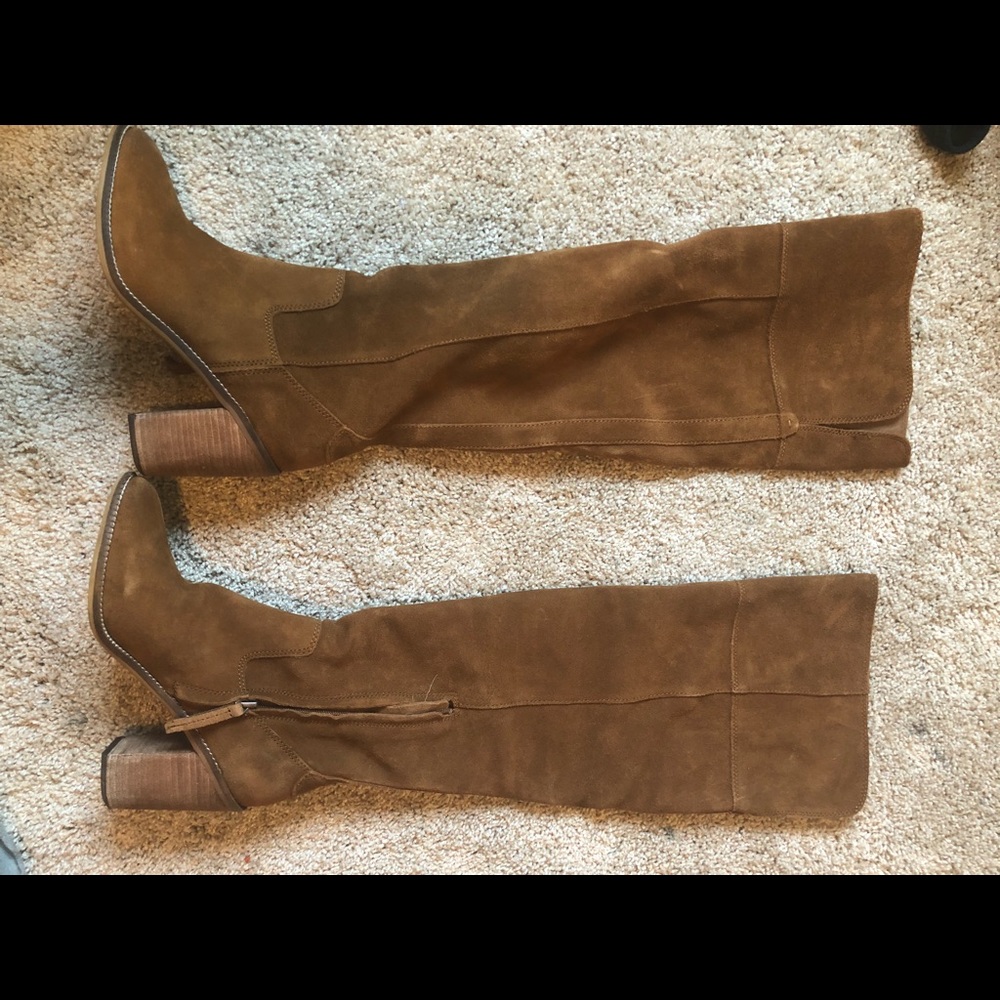 Brown over the knee boots