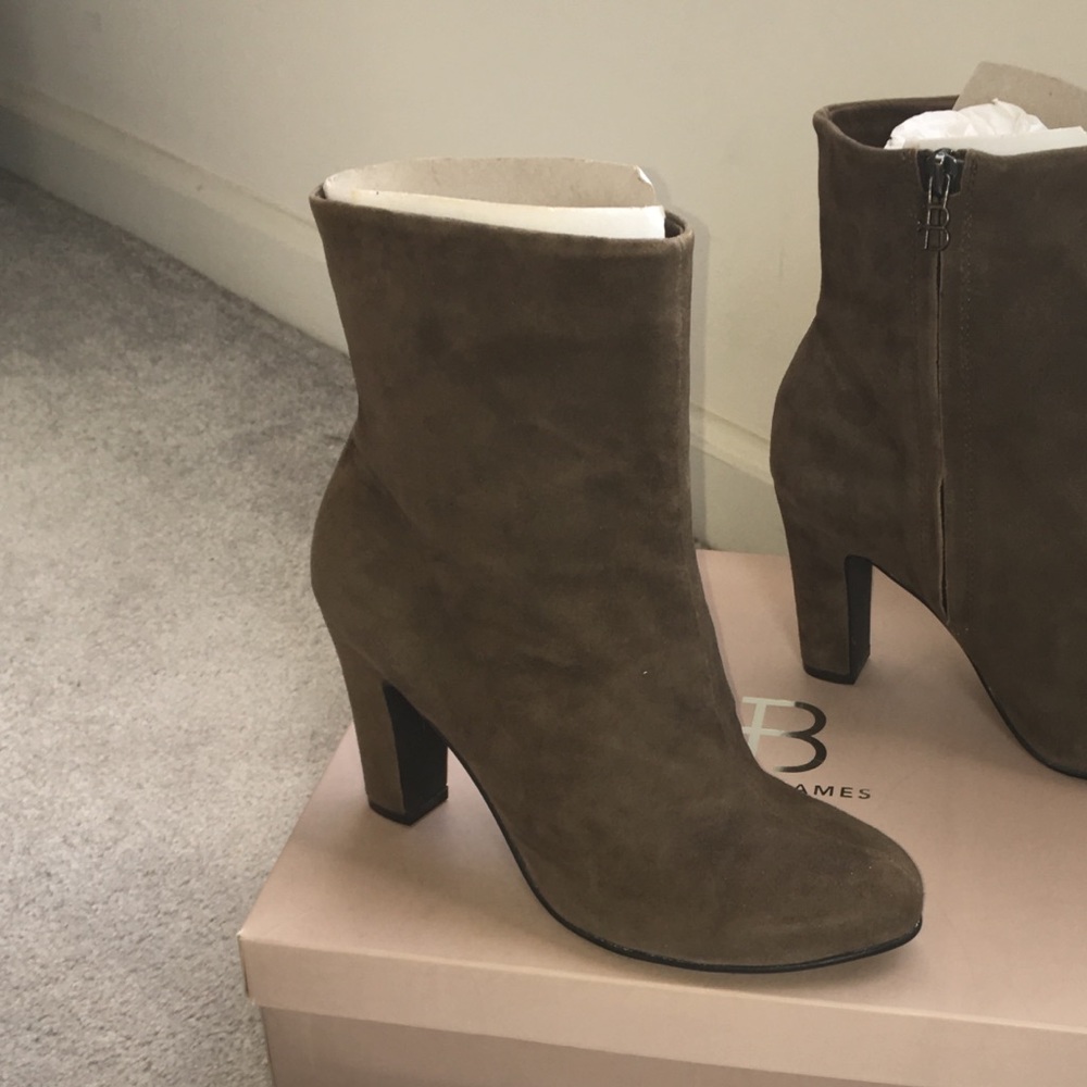 Brian James Suede Booties