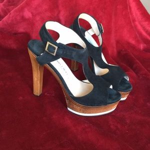 Jimmy Choo platform suede sandals