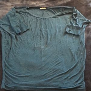 🍒3 for $10 - Blue Cold Shoulder Tunic