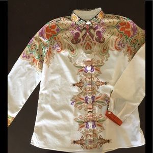 ETRO Italy lady’s button down shirts size 46