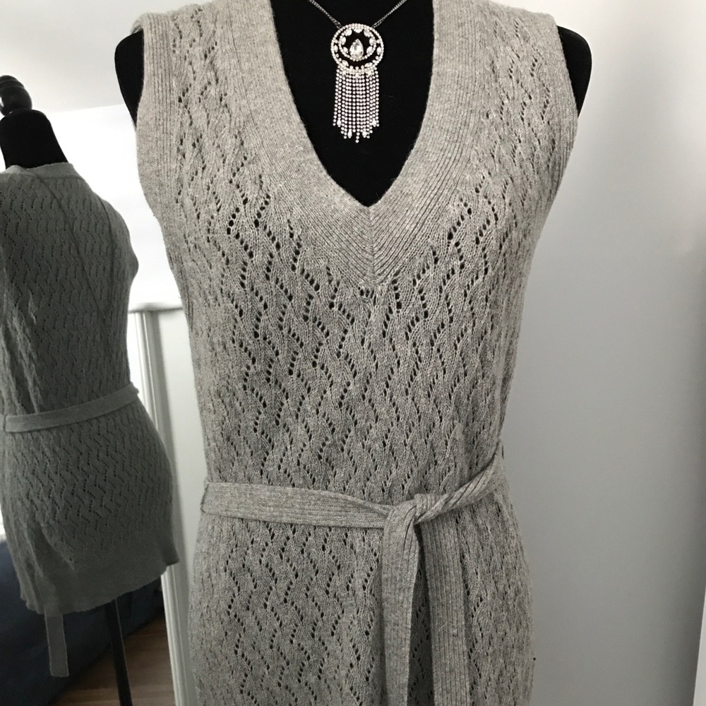 Lafayette 148 New York Gray Sweater Vest