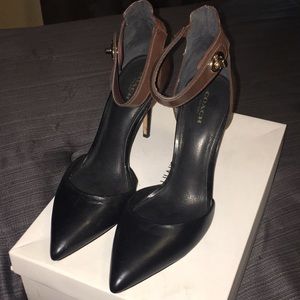 Coach ankle strap pumps