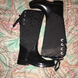 Coach rain boots