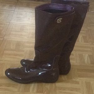 Size 7.5 Dark Purple Aubergine Cole Haan Boots