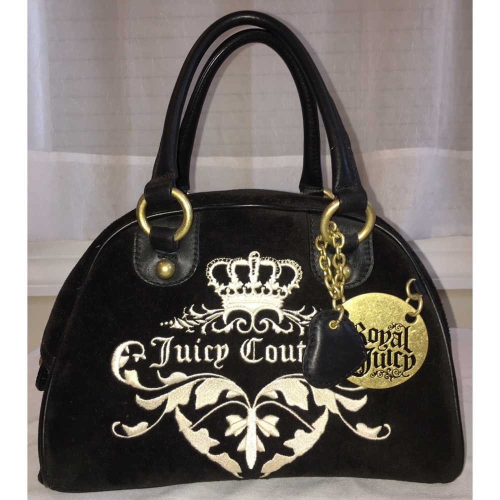 Black Velvet Juicy Couture Handbag