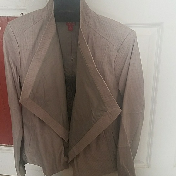 G.I.L.I. leather jacket in Taupe - Picture 1 of 5