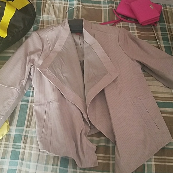 G.I.L.I. leather jacket in Taupe - Picture 3 of 5