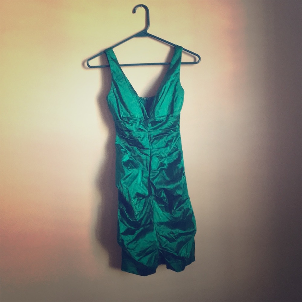 Emerald green dress