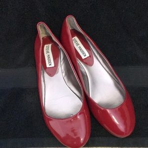 Steve Madden Red Patent Flats