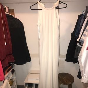 A white long dress