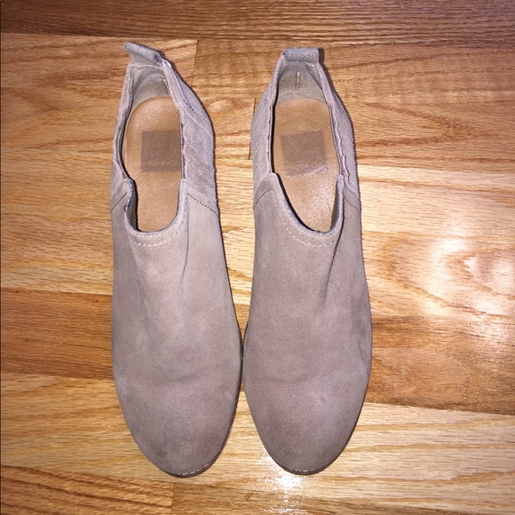 Dolce Vita Taupe Suede Booties - Picture 2 of 6