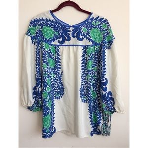 Anna Sui for Anthropologie Silk Blouse Size 12