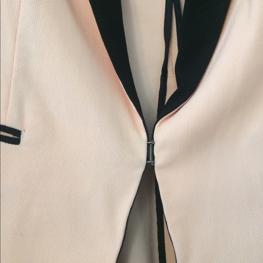 *SOLD* Rag & Bone Pink & Black Pique Tuxedo Blazer - Picture 3 of 7