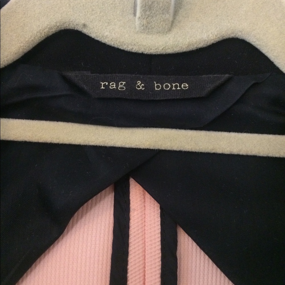 *SOLD* Rag & Bone Pink & Black Pique Tuxedo Blazer - Picture 5 of 7