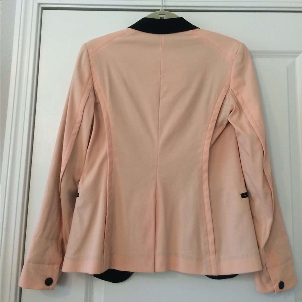 *SOLD* Rag & Bone Pink & Black Pique Tuxedo Blazer - Picture 7 of 7