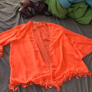 Bright orange kimono