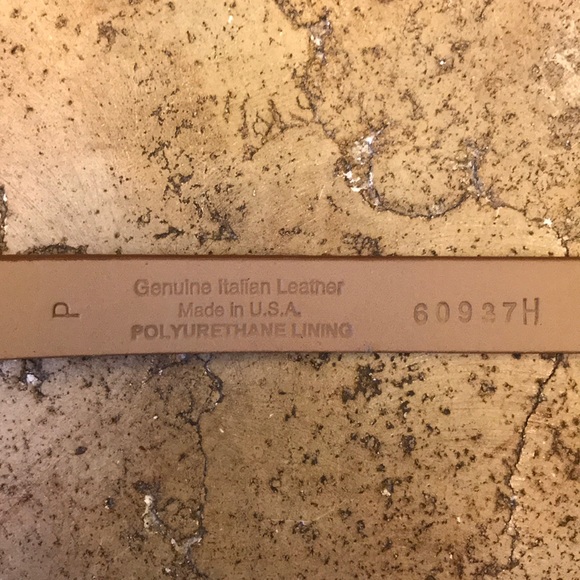 St. John Tan Italian Leather Belt