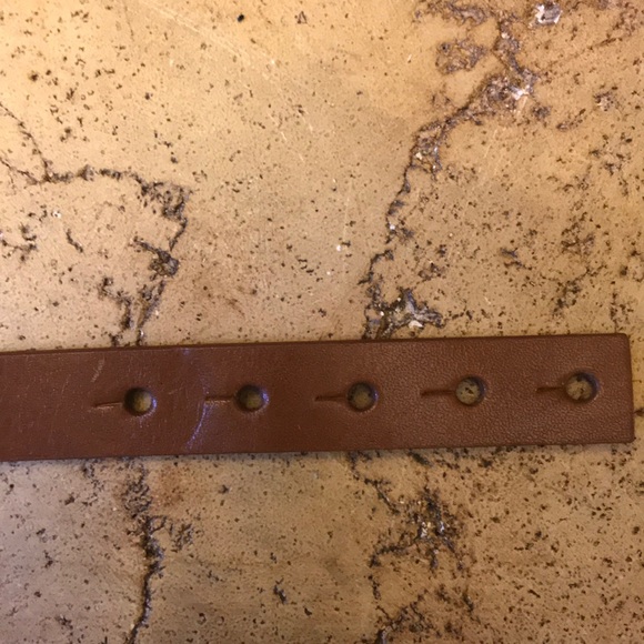 St. John Tan Italian Leather Belt