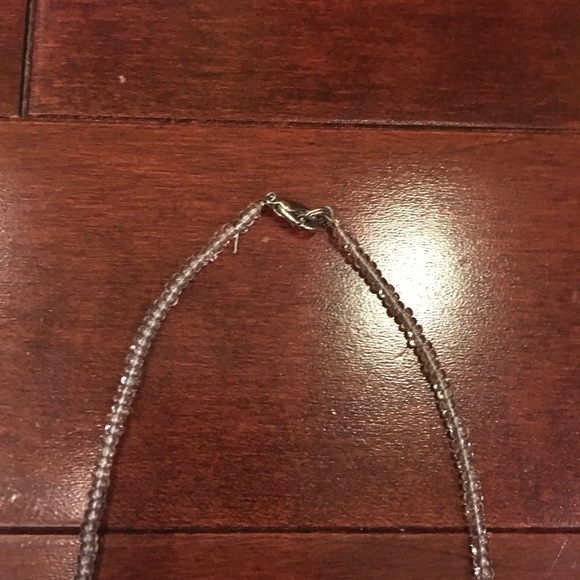 Beaded Purple Butterfly Necklace - Picture 3 of 4