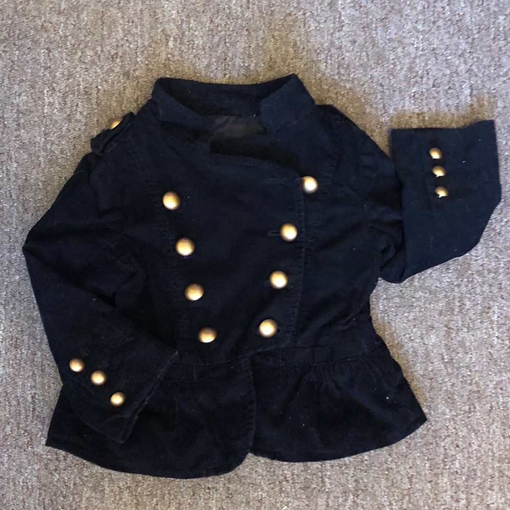 Infant Black Courdoy Blazer