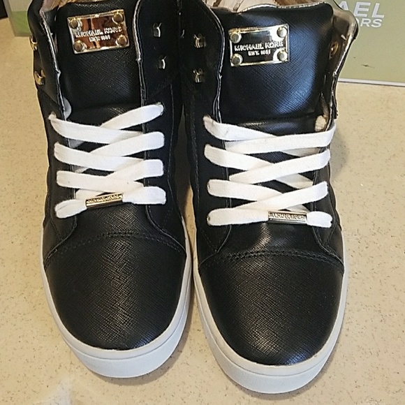 Michael Kors Hi-Top Sneakers girls sz 4/Women's 6 - Picture 3 of 4