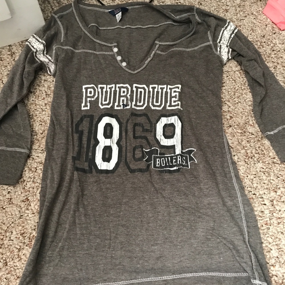 Purdue university quarter sleeve