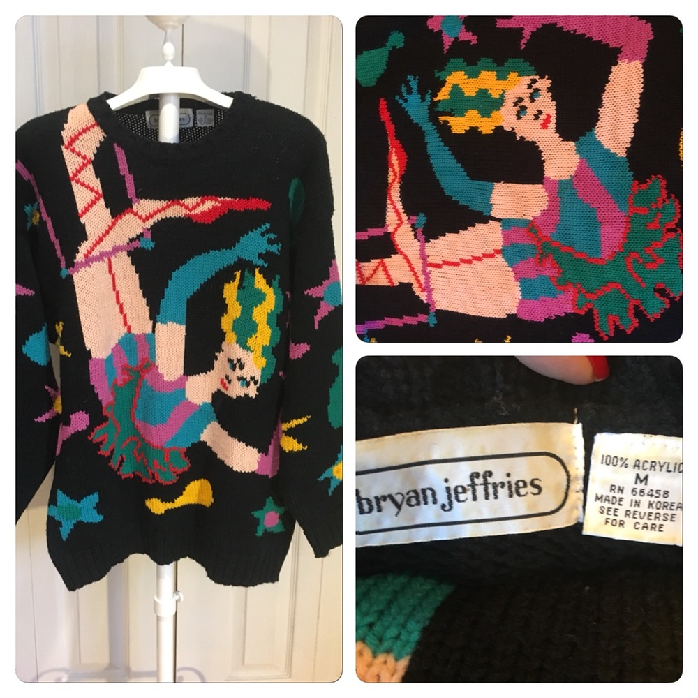 Vintage Bryan Jefferies Clumsy Ballerina Sweater