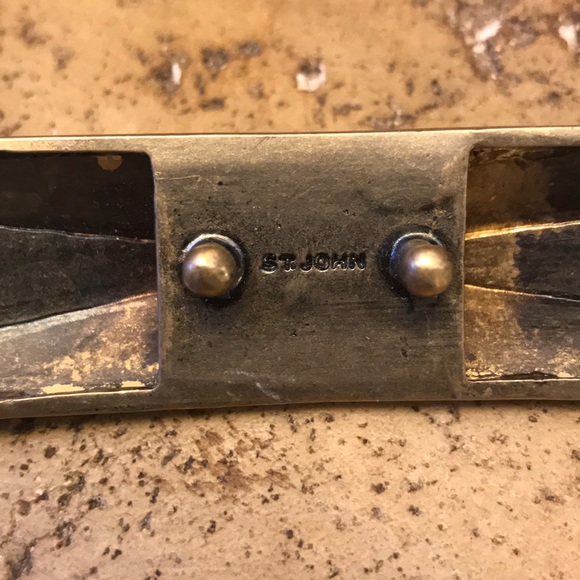 St John Tan Italian Leather Belt main image 7
