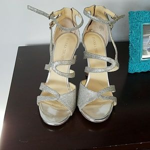 Ivanka Trump Metallic Strappy Sandals 8 jimmy choo