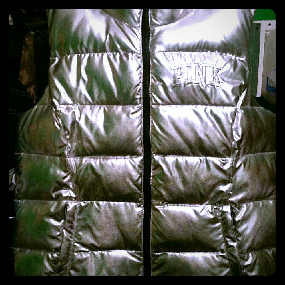 Victorias secret pink Puffer Vest