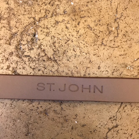 St John Tan Italian Leather Belt main image 4