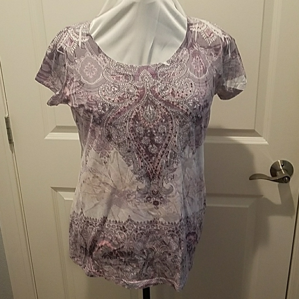 Dress Barn Purple Pattern Shirt