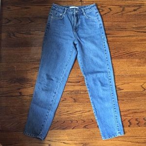Zara High Rise Mom Jeans
