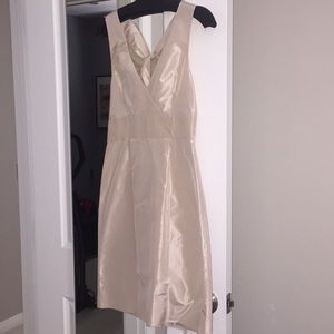 J. Crew cream cross back dress