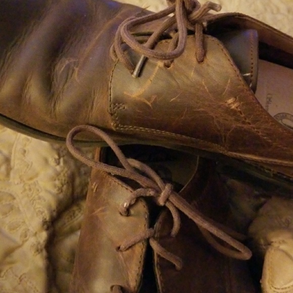 Men\'s Brown Leather Oxfords by Clarks Size 10M main image 7