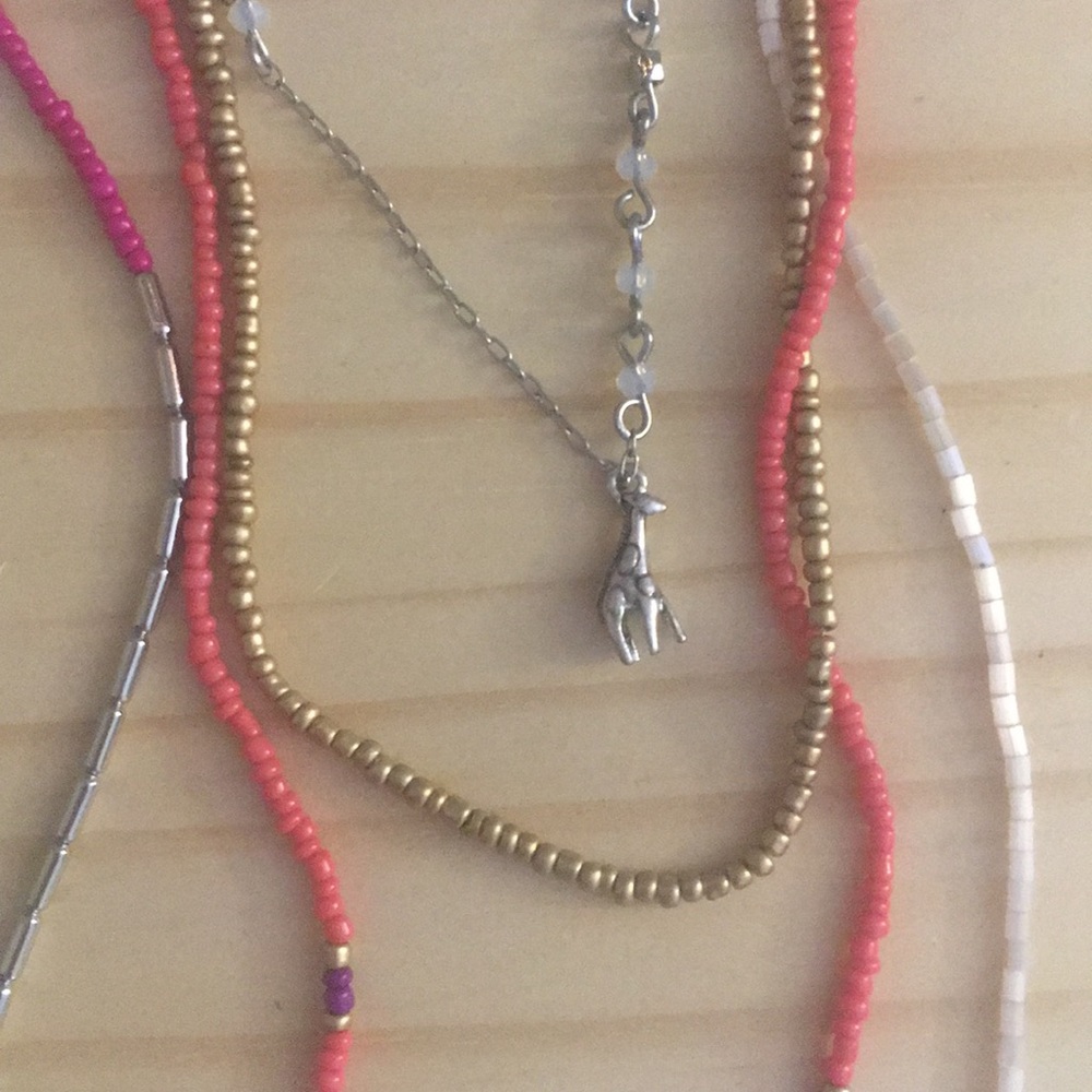 Layered giraffe necklace