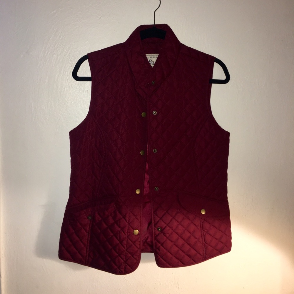 Quilted Maroon Vest