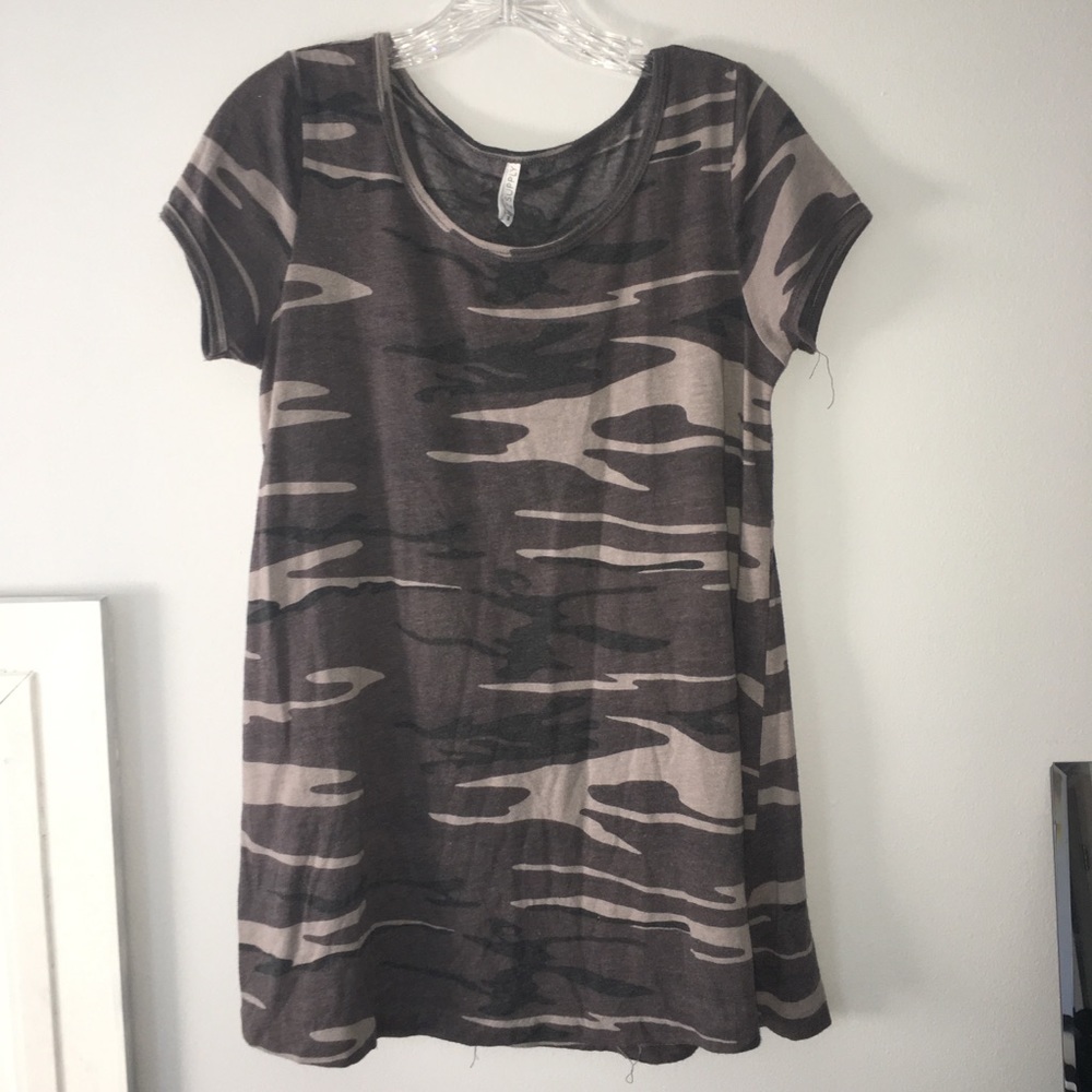 z supply camo tshirt dress