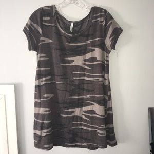 z supply camo tshirt dress