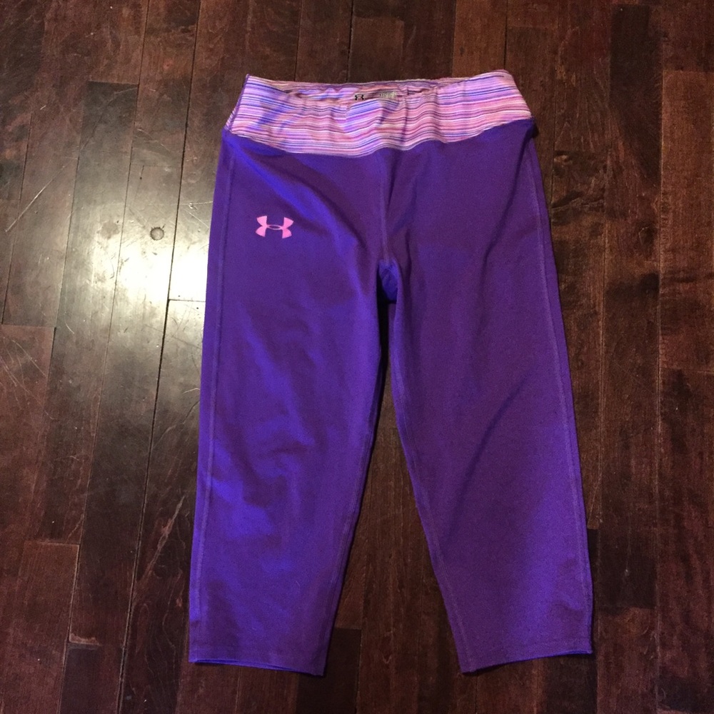 Under Armour Girls Sz M Pants purple
